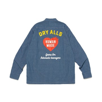 【日貨代購CITY】2023AW HUMAN MADE STAND COLLAR CHAMBRAY 愛心 無領襯衫 現貨