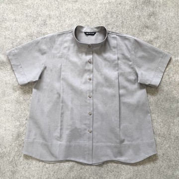 霧面灰 短袖襯衫