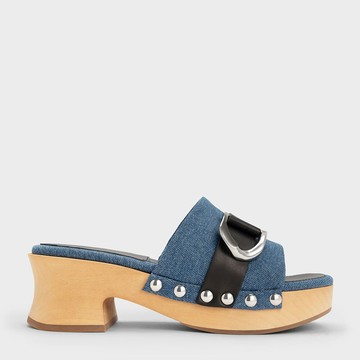 Gabine 鉚釘木屐鞋