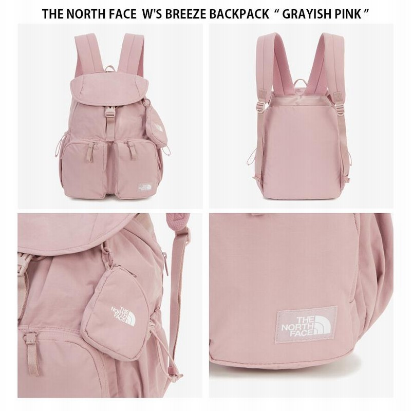 バックパック・リュック [The North Face] W'S BREEZE BACKPACK - GRAYISH_PINK セール】【THE NORTH FACE/ザノースフェイス】 W'S BREEZE