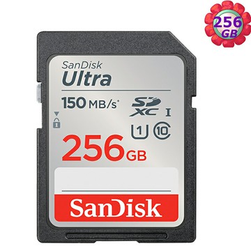 SanDisk 256GB 256G SDXC Ultra【150MB/s】SD SDHC U1 C10 SDSDUNC-256G相機記憶卡