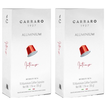 CARRARO 香濃義式 INTENSO 咖啡膠囊 適用Nespresso Original 膠囊咖啡機  2個  5.5g  10個裝