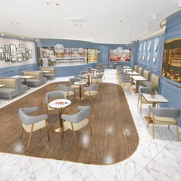 APP下單享點數9% 網紅卡座奶茶店咖啡廳靠墻沙發甜品小吃漢堡店烘焙蛋糕店桌椅組合