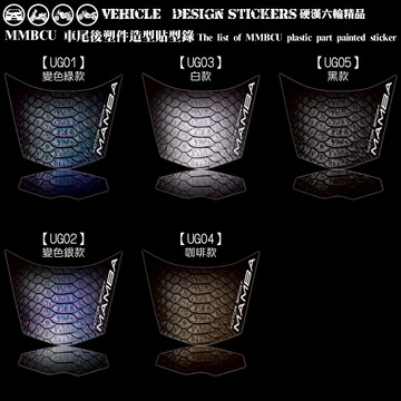 【硬漢六輪精品】 SYM MMBCU 158 / 2025 改款 MMBCU158 曼巴 車尾塑件造型貼 (版型免裁切)