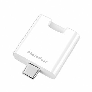PhotoFast PhotoCube PD 雙系統 薄型輕巧 備份方塊備份神器充電自動備份-質感白