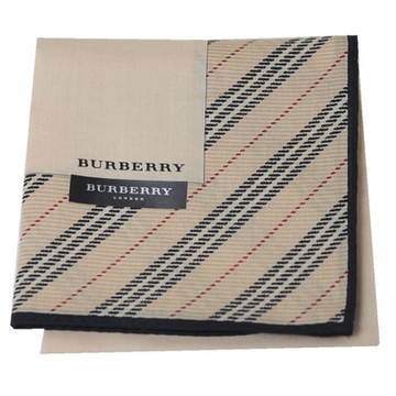 BURBERRY 巴寶莉 品牌經典斜紋字母LOGO圖騰帕領巾(淺駝色/51CM)