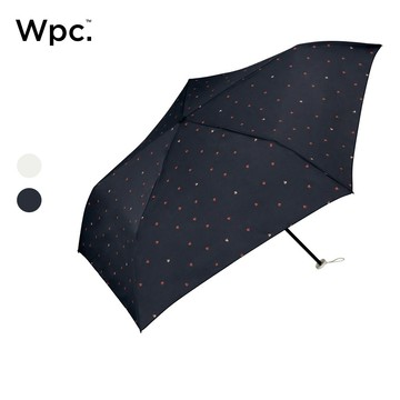 Wpc.｜雙色小愛心手動大傘面115g輕量晴雨兩用折傘 (輕量便攜/手動傘/兩用傘) 官方直營