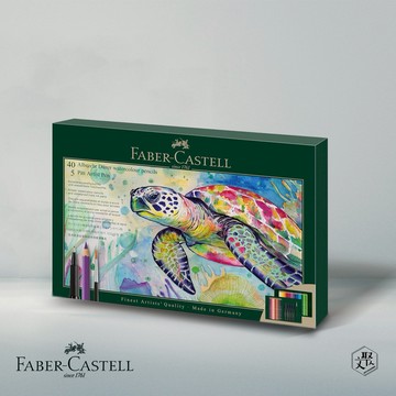 【Faber Castell】專家級水性色鉛筆&PITT藝術筆套組46件入(原廠正貨)