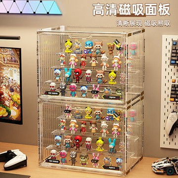 【現貨】公仔展示盒 公仔收納盒 盲盒收納 公仔盒 泡泡瑪特 盲盒展示盒 公仔展示櫃 壓克力展示盒 手辦陳列櫃 展示櫃
