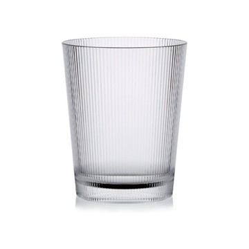 透明壓克力條紋垃圾桶 #3362