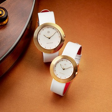 NOVE 瑞士超薄皮帶腕錶A005-01/B005-01