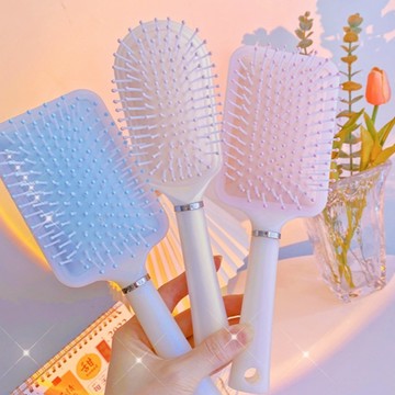 🔥現貨秒出🔥柔軟氣墊美髮梳 氣墊梳 按摩梳 防靜電梳 寬面梳 頭皮按摩梳 韓系梳子 順髮梳 美髮梳 馬卡龍梳子 防打結梳