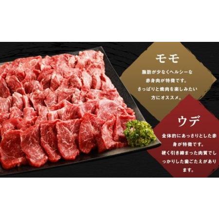 ふるさと納税 熊本県産 黒毛和牛 焼肉用 モモ・ウデ 合計800g 牛 肉 熊本県菊池市