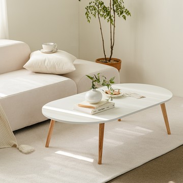 woodray 實木客廳桌  白色