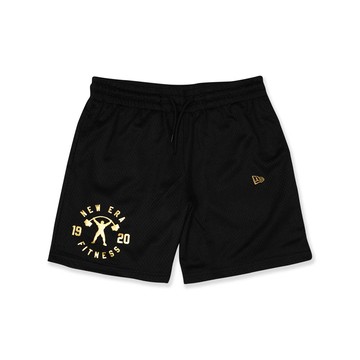 NEW ERA 男女款 針織短褲  NE MORNING CLUB-NEFC NEW ERA 黑色_NE13774288