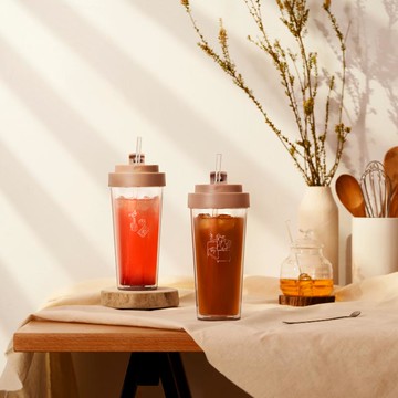 獨處系列ECOZEN透明雙層隨行杯750ml 靈感