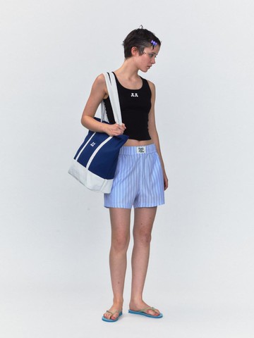 RR Canvas Shoulder Bag_Navy