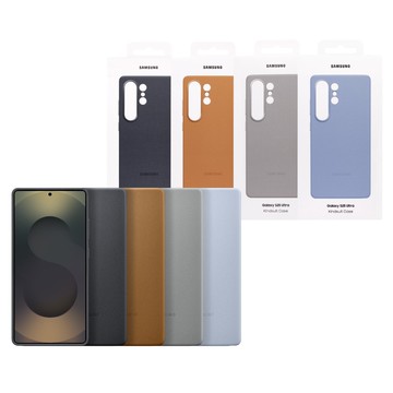 【Samsung 三星】Galaxy S25 Ultra 原廠純素皮革保護殼 (EF-VS938)