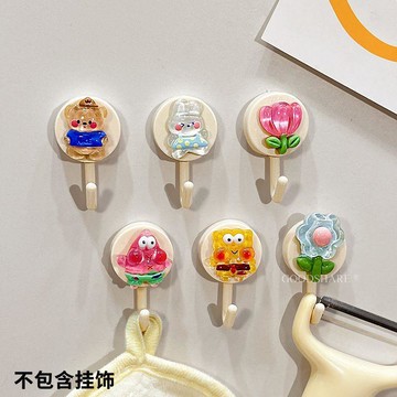 桃園出貨🔥超強力磁鐵掛勾 磁吸掛鉤 磁鐵掛鉤 磁吸掛鉤 冰箱貼 強力承重可愛卡通掌門狗廚房吸鐵磁力小粘鉤 免打孔掛鉤