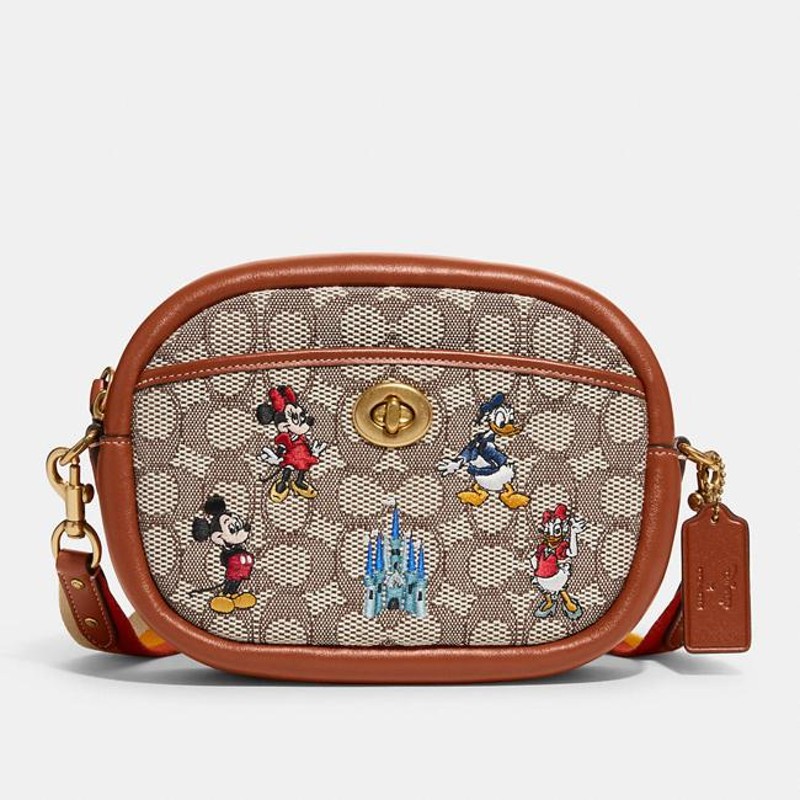 ショルダーバッグ【COACH コーチ】ディズニー コラボ WDW50周年 カメラ