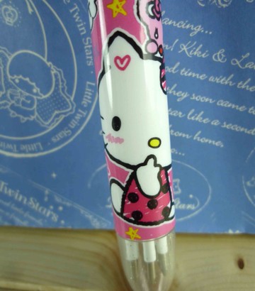 【震撼精品百貨】Hello Kitty 凱蒂貓~KITTY多色原子筆-6色-Q版KITTY圖案