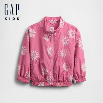 【GAP】嬰兒及幼兒防風外套-淺粉紅(881750)