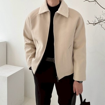 正韓羊羔毛翻領合身短版夾克 4色 YUPPIE 現貨商品 1113