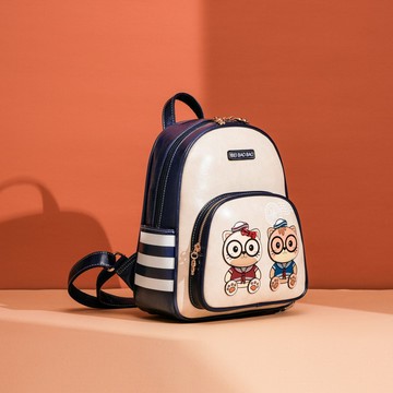 「原創設計」學院風卡通大容量雙肩包
