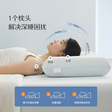 ya朵同款記憶棉枕頭慢回彈深睡枕A類抑菌學生宿舍呵護頸椎枕芯鑫弘-家具衛浴 可打統編