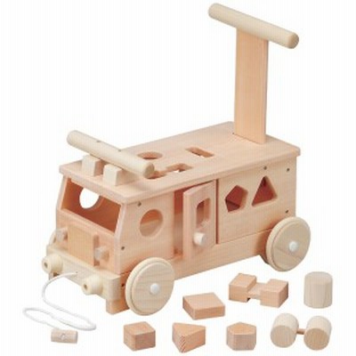 平和工業 Mocco モッコ 森のパズルバス ～日本製の木のおもちゃMocco（モッコ）シリーズ。手押し