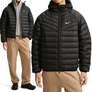 Nike As M Nk Wr Ltwt Fl Mcro Chnl J 外套 男款 黑色 羽絨連帽 JA0742-010
