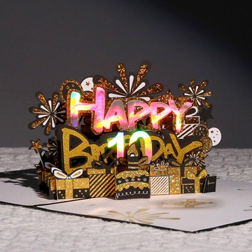 臺灣-出貨🔥【新款熱銷】生日賀卡3d立體高級感禮物祝福節日精美手工紙鵰手寫鏤空卡片定製 FVYE