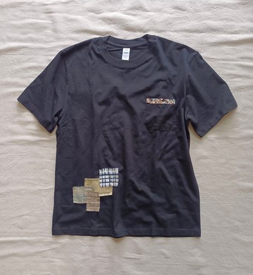 Designer collection 耀石黑 碎布拼圖T-shirt