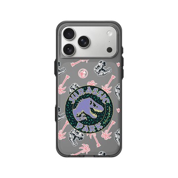 iPhone 17 Pro Max Clear (相機按鈕) 酷墨灰 - Jurassic Park/ Jurassic World - 侏羅紀公園- 彩色logo