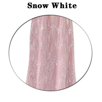 Snow White夏季新款2026復古重工亮片粉紅色珠片閃閃半身裙顯瘦潮
