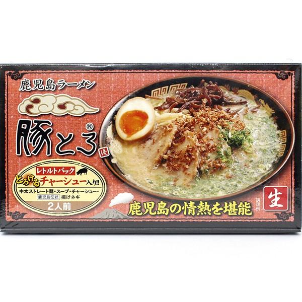 鹿児島ラーメン 豚とろ(2人前・箱入) 483g