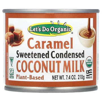 Let's Do Organic, Let's Do Organic®，甜濃縮椰奶，焦糖味，7.4 盎司（210 克）