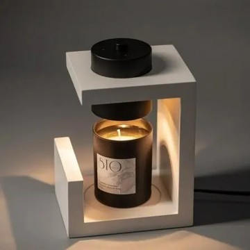 【CHIC DEMON】  瑞典 Vana Candles Hygge No. 03 實木款香氛暖燈 白色