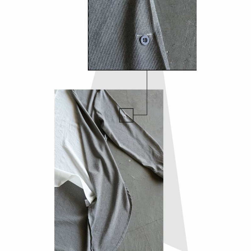 トップス ロングシャツ レディース グレー 体型カバー 変形