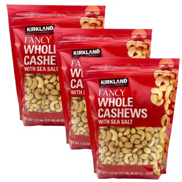 [COSCO代購6] W1671930 科克蘭 特選腰果袋裝 1.13 公斤 3組