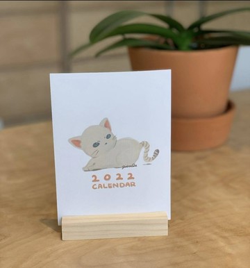 2022虎年木座桌曆