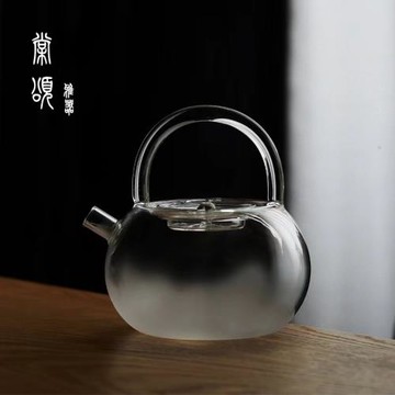 棠頌丨手工中式云霧玻璃煮茶壺提梁壺耐熱圍爐煮茶茶具家用電陶爐