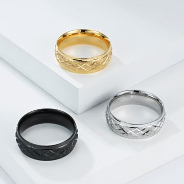 STEEL 鋼戒。優雅菱格 | TM