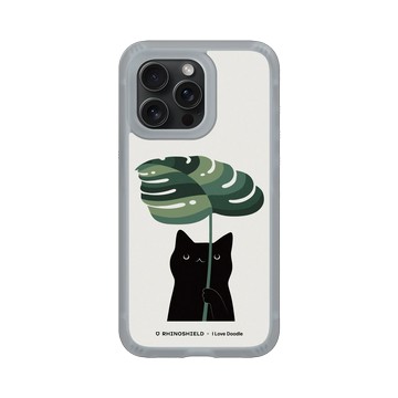 iPhone 15 Pro Max AirX 流變灰 - ilovedoodle (Lim Heng Swee) - Cat and Plant - Umbrella