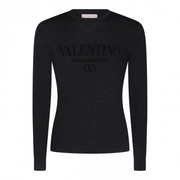 Valentino Garavani - Dark Grey Wool Knitwear M