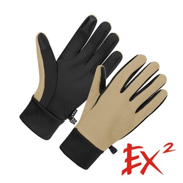 【EX2德國】抗靜電觸控保暖手套『駝色』866140 戶外 露營 登山 健行 休閒 時尚 保暖 抗靜電 觸控 手套