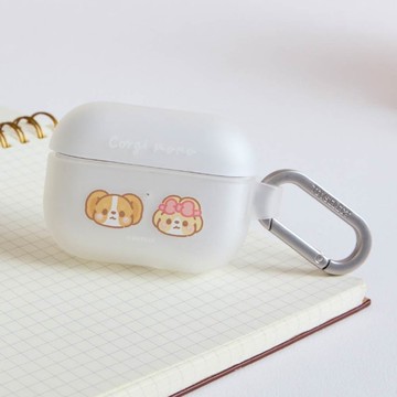 柯基犬卡卡卡娜大頭強悍防摔AirPods保護套