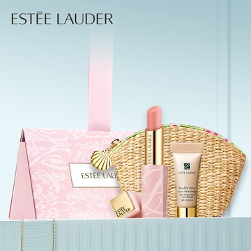 【Estee Lauder 雅詩蘭黛】星座專屬送禮｜粉嫩慾望潤色護唇膏送粉持久粉底5ml+化妝包 ｜生日禮物推薦 ｜口紅