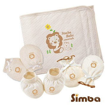 小獅王辛巴 大地系有機棉初生保暖四件組_60cm