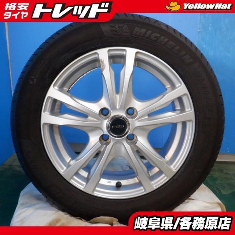 中古 夏 タイヤ ホイール 4本 セット ダンロップ エナセーブ EC204 ミシュラン プライマシー 185/60R15 フェイド 15インチ  フィットに | LINEブランドカタログ